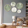 Wallity Yats-04 Conjunto de 5 Cuadros Decorativos Multicolor